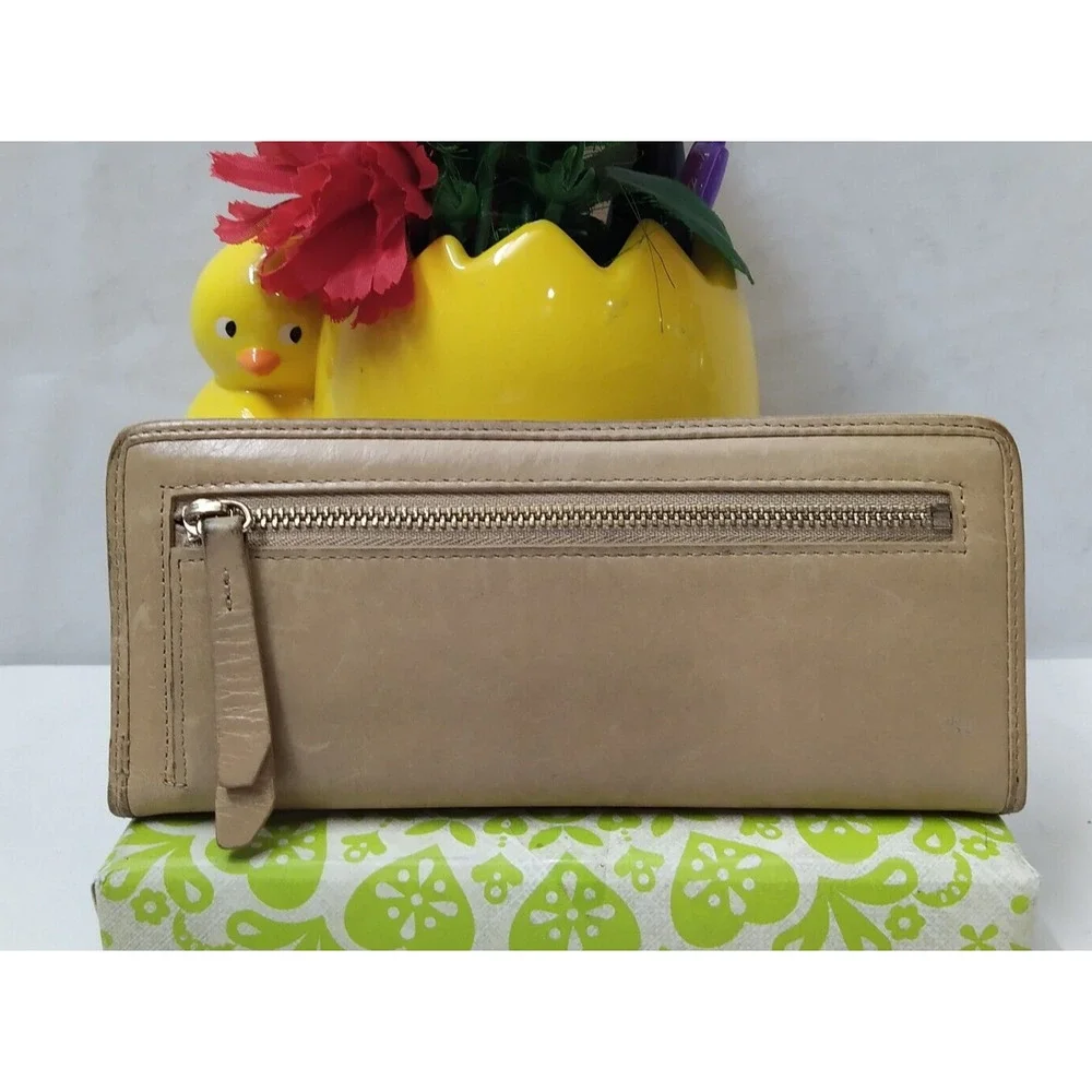 Cole Haan Tan Leather Credit Card Bifold Long Wallet